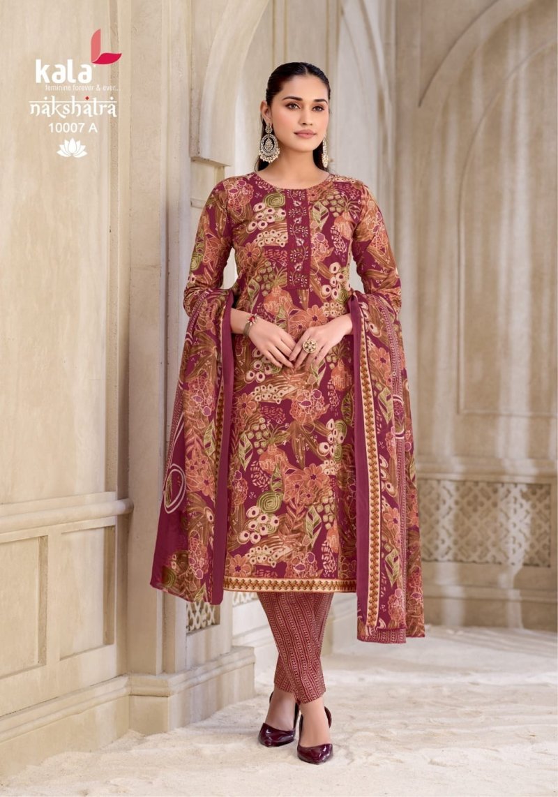 Nakshatra Vol 6 By Kala Cotton Printed Dress Material 
